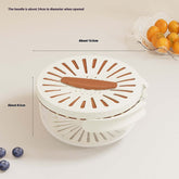 Fruit Drain Basket with Lid