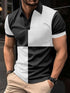 Casual Sports Short Sleeve Polo Shirt Turnover Neck Men Clothing