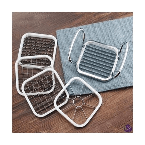 Potato Cutter – 5-in-1 Stainless Steel French Fry Maker & Chipper Tool