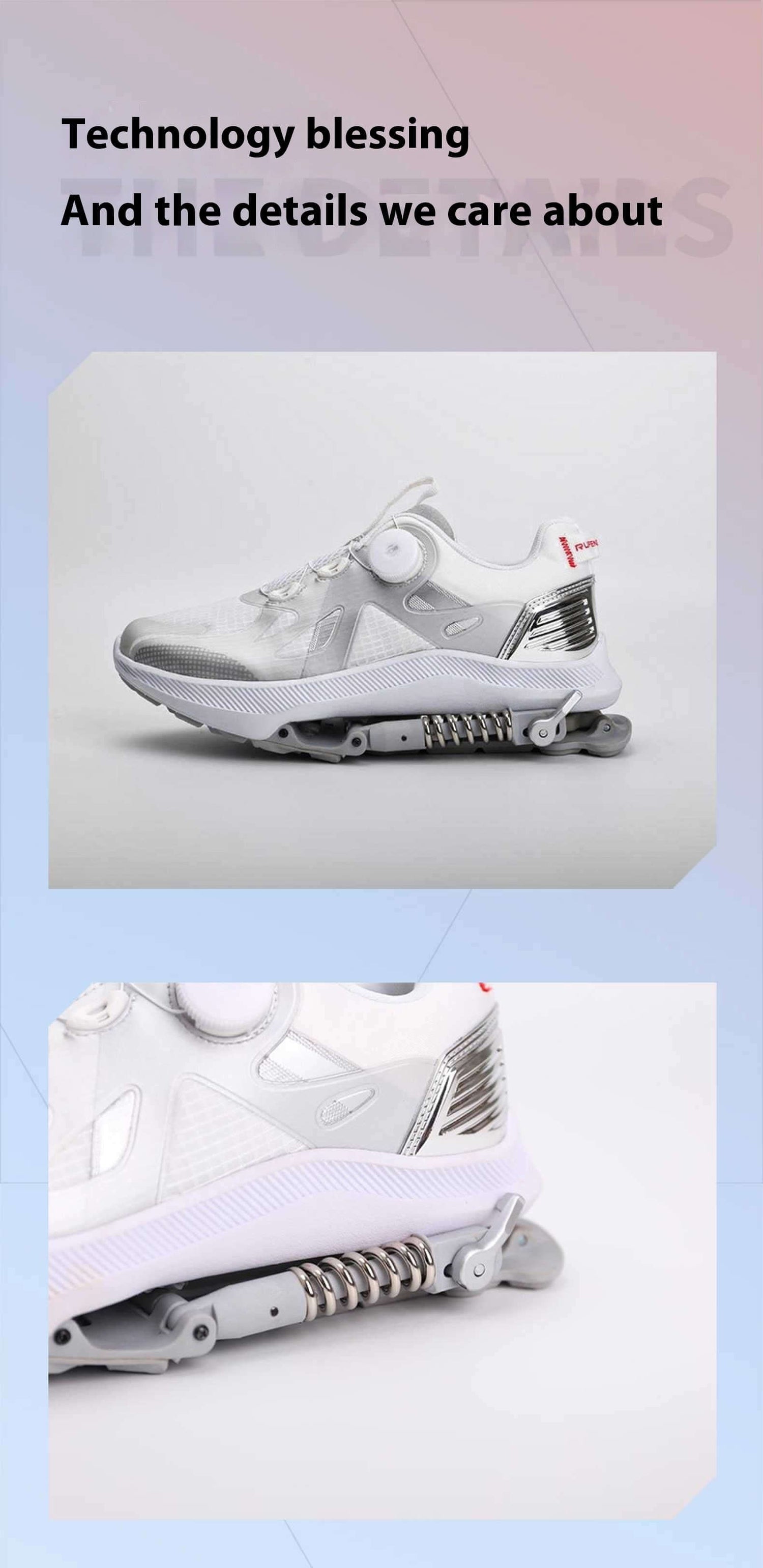 Black Tech Running Shoes Power Mechanical Running Shoes Marathon