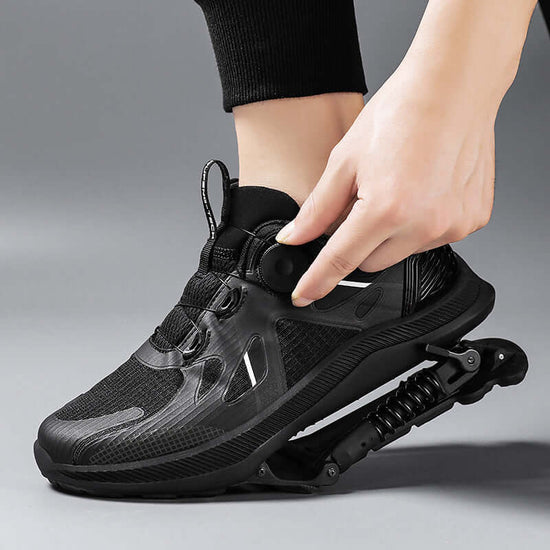 Black Tech Running Shoes Power Mechanical Running Shoes Marathon