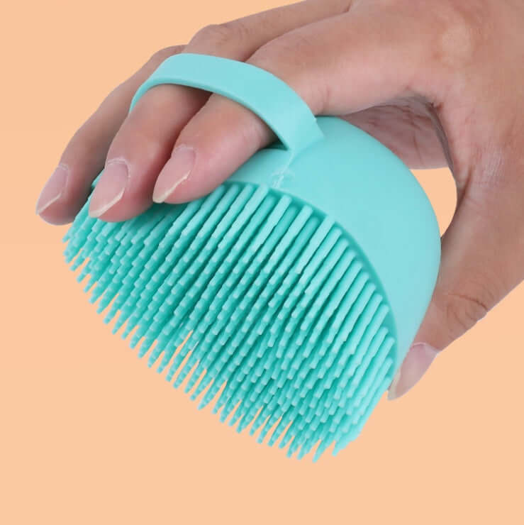 Silicone dog bath brush