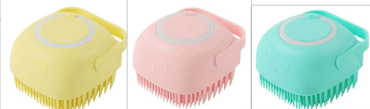 Silicone dog bath brush
