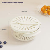 Fruit Drain Basket with Lid