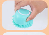 Silicone dog bath brush