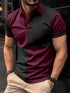 Casual Sports Short Sleeve Polo Shirt Turnover Neck Men Clothing