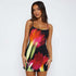 Summer Flowers Printed Suspender Dress